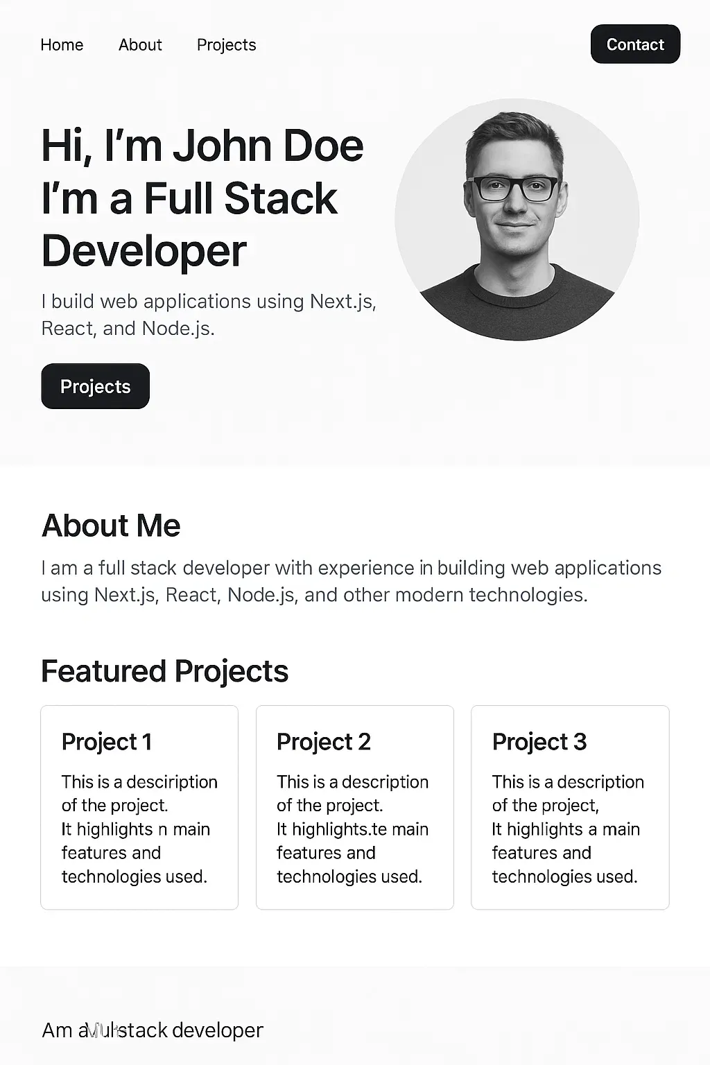 Portfolio Website Template – DevKit